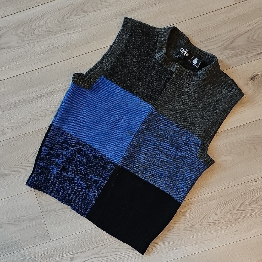 Vintage The Bay 317 Wool Academia Knit Sweater Vest,‎ Large *Read Condition